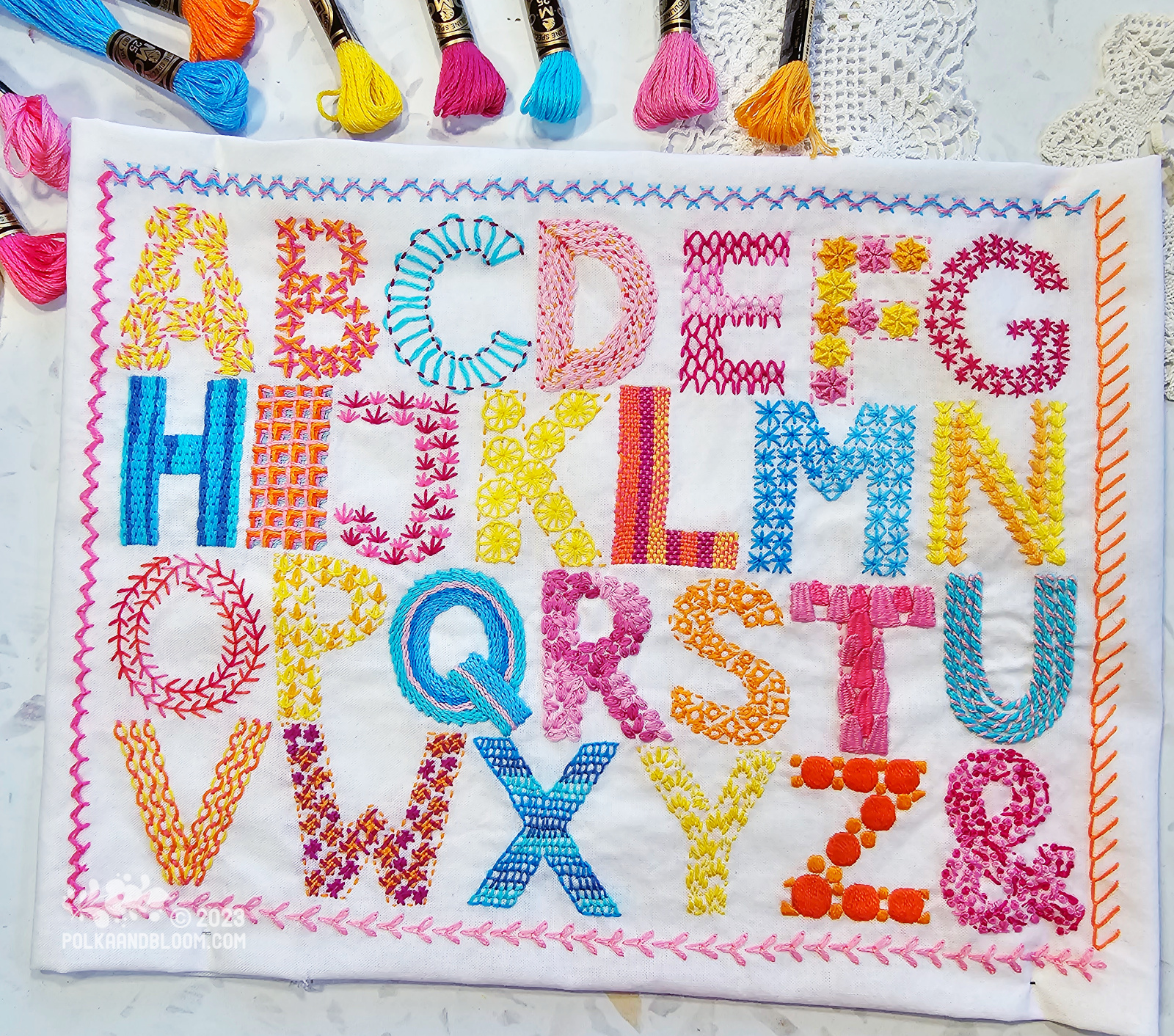 Alphabet Stitch Sampler Pattern Carina S Craftblog